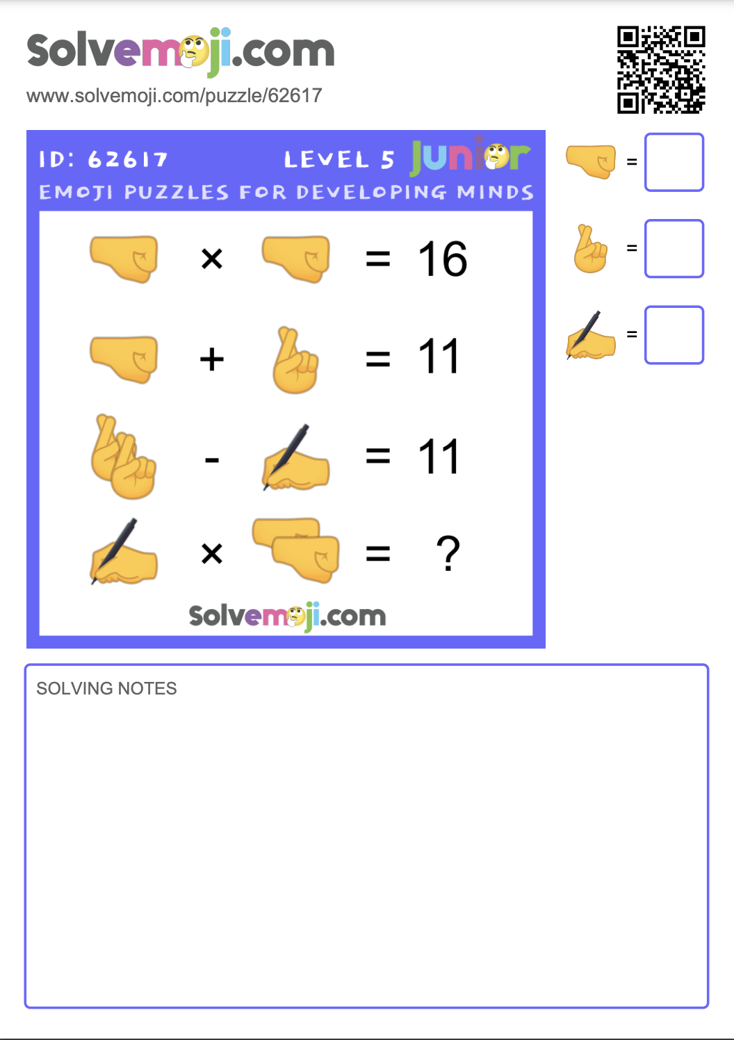 Can you solve the emojis puzzle  Maths puzzles, Picture puzzles, Math  pictures